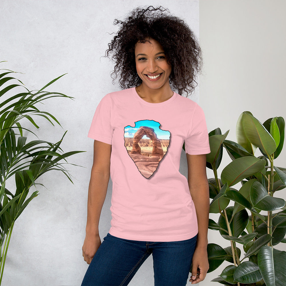 Delicate Arch  Arrowhead Unisex t-shirt