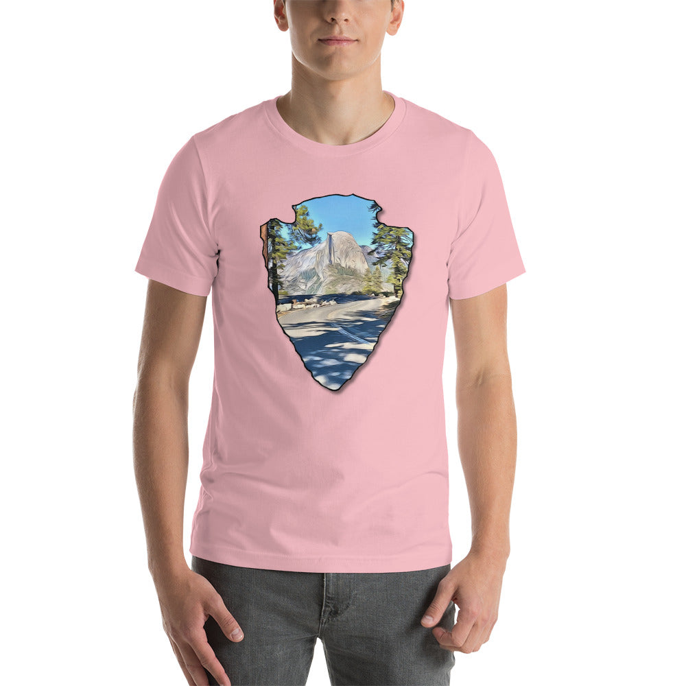 Road to Glacier Point Arrowhead Unisex t-shirt