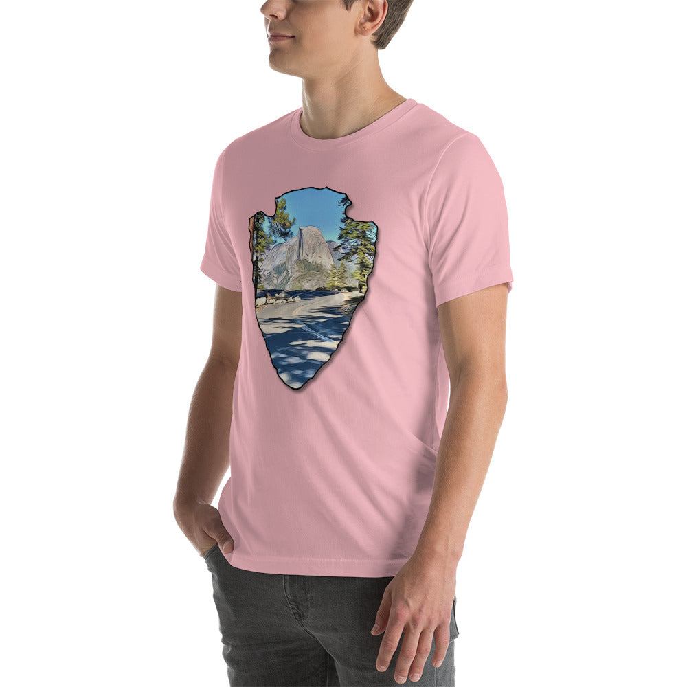 Road to Glacier Point Arrowhead Unisex t-shirt