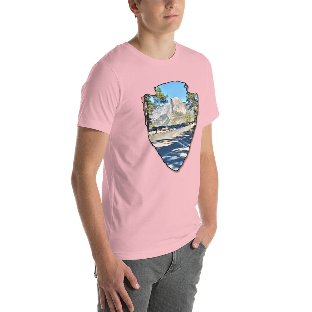 Road to Glacier Point Arrowhead Unisex t-shirt