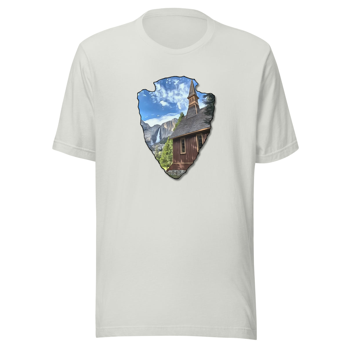 Church and Yosemite Falls Arrowhead Unisex t-shirt