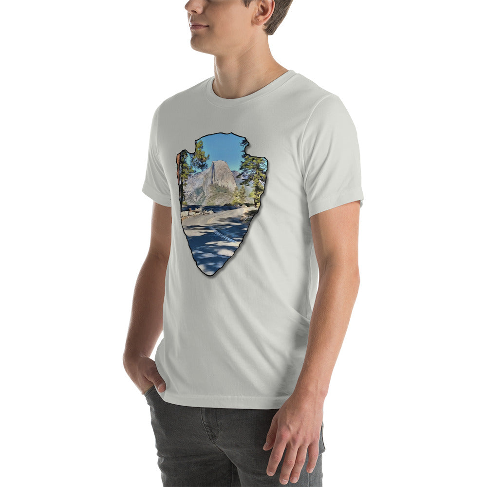 Road to Glacier Point Arrowhead Unisex t-shirt