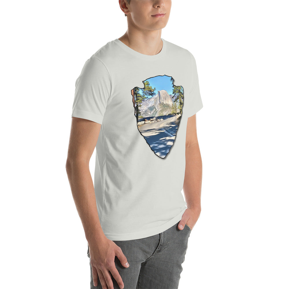 Road to Glacier Point Arrowhead Unisex t-shirt