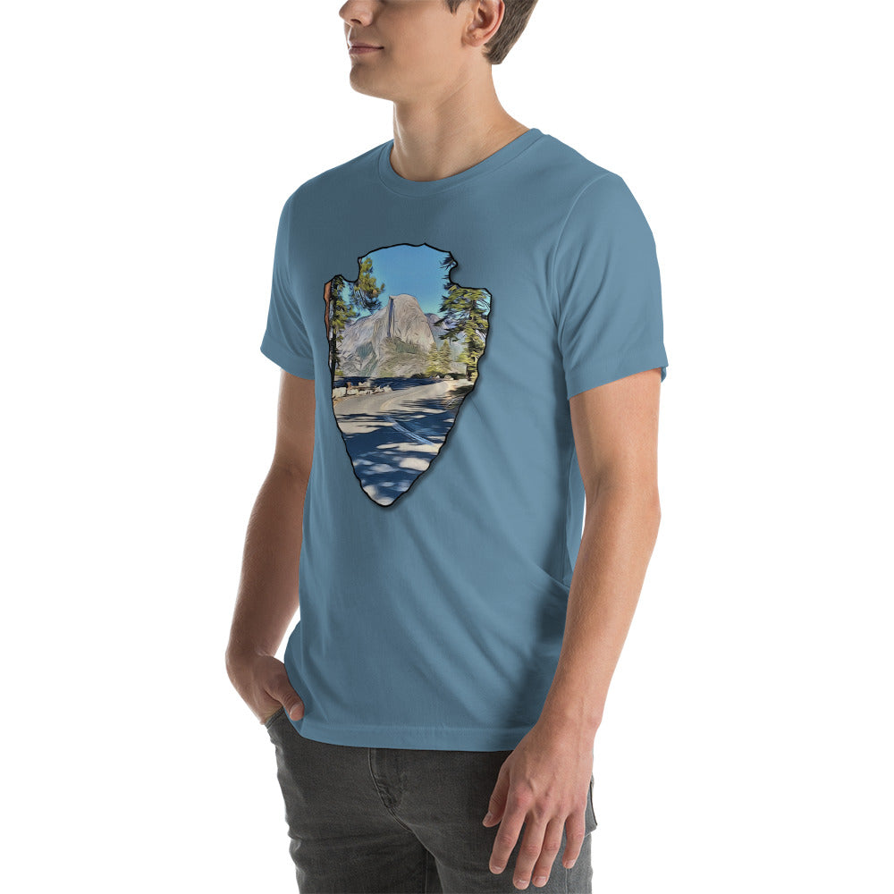 Road to Glacier Point Arrowhead Unisex t-shirt