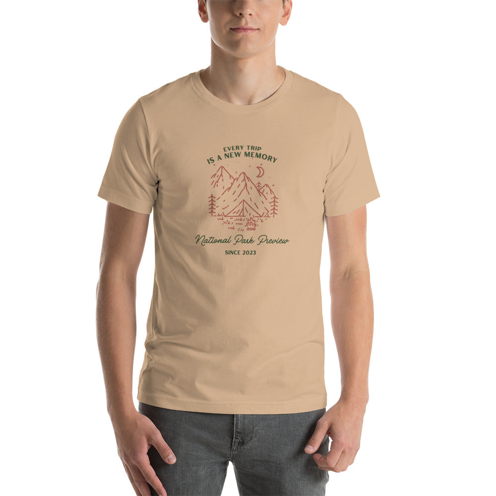 Every Trip is a New Memory Unisex t-shirt