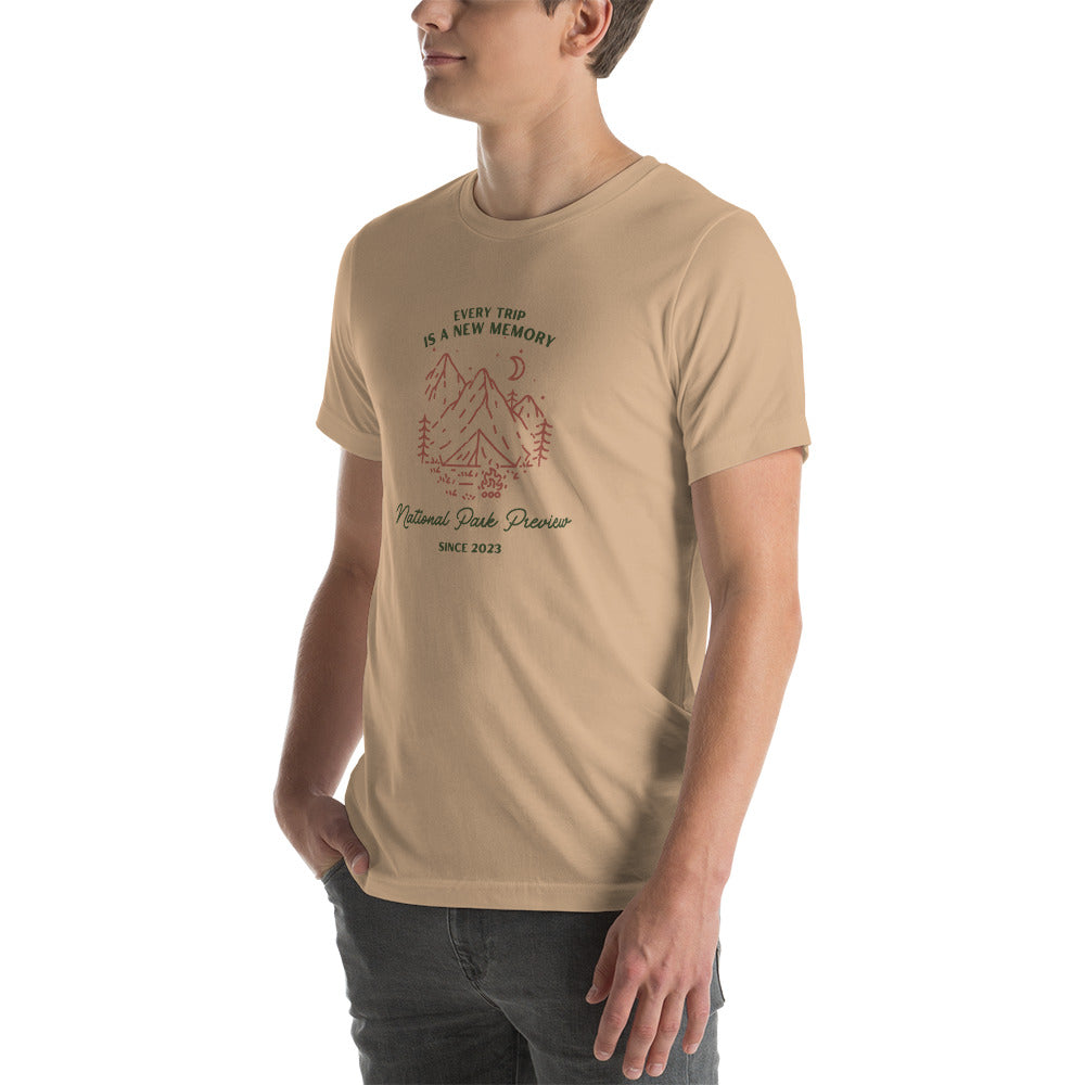 Every Trip is a New Memory Unisex t-shirt