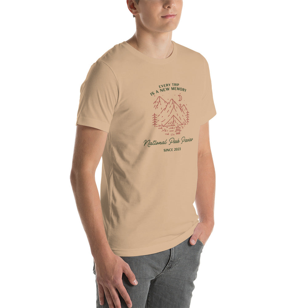 Every Trip is a New Memory Unisex t-shirt