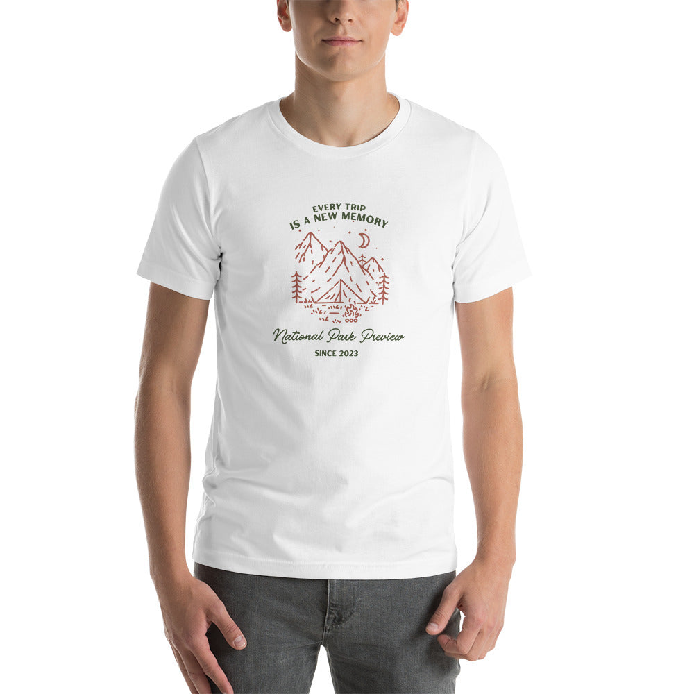 Every Trip is a New Memory Unisex t-shirt