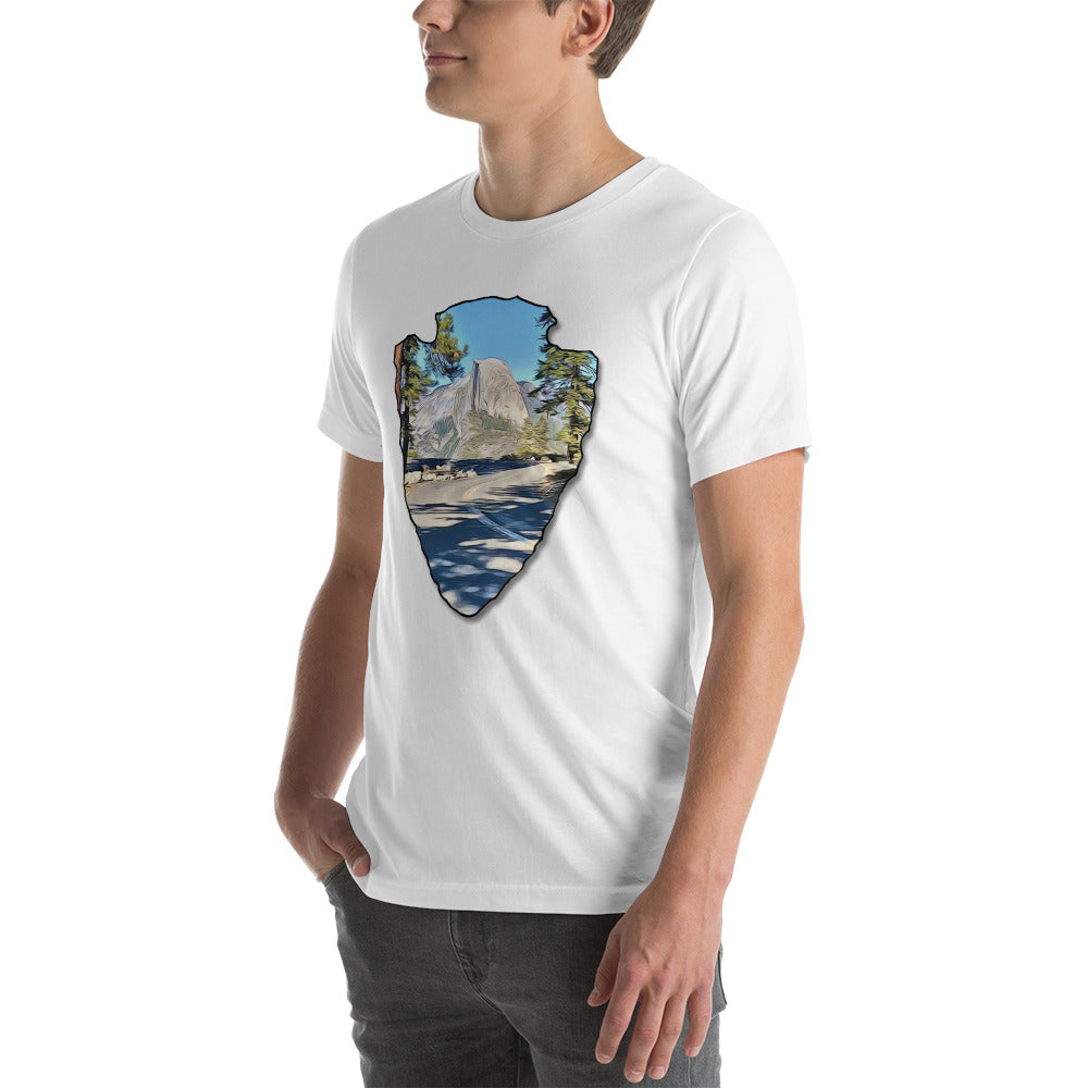Road to Glacier Point Arrowhead Unisex t-shirt