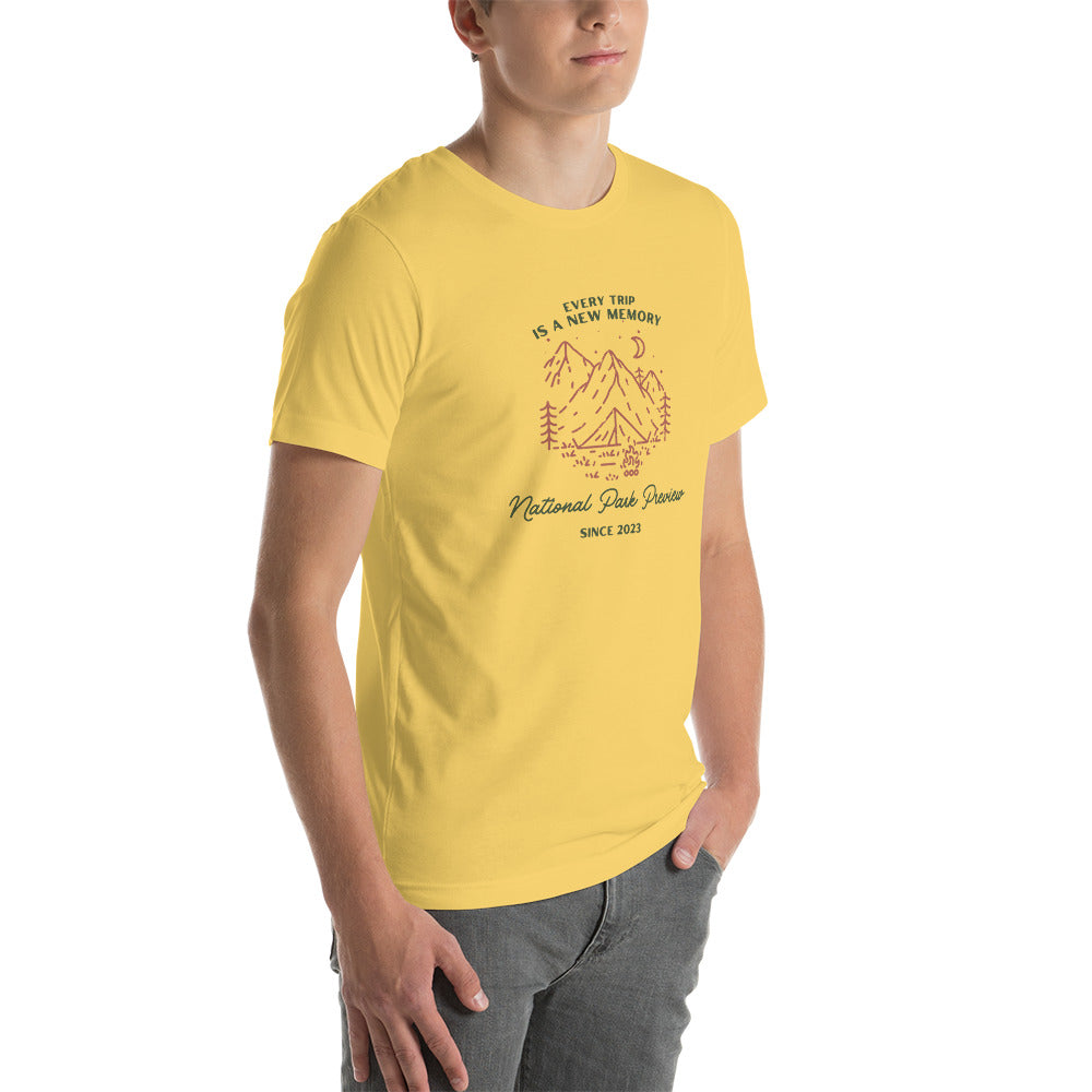 Every Trip is a New Memory Unisex t-shirt
