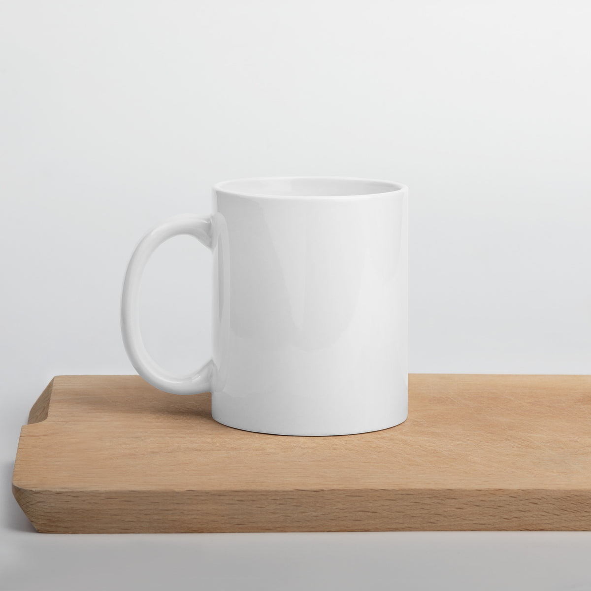 Church and Yosemite Falls Arrowhead White glossy mug