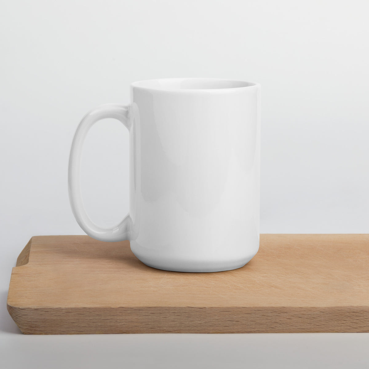 Church and Yosemite Falls Arrowhead White glossy mug