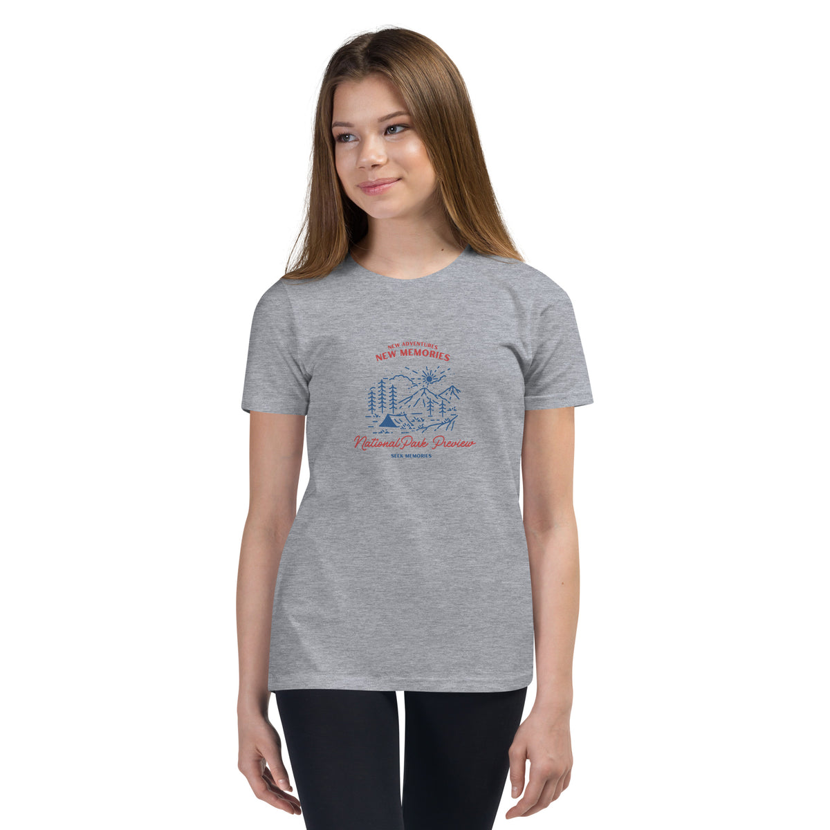 New Adventures New Memories Youth Short Sleeve T-Shirt