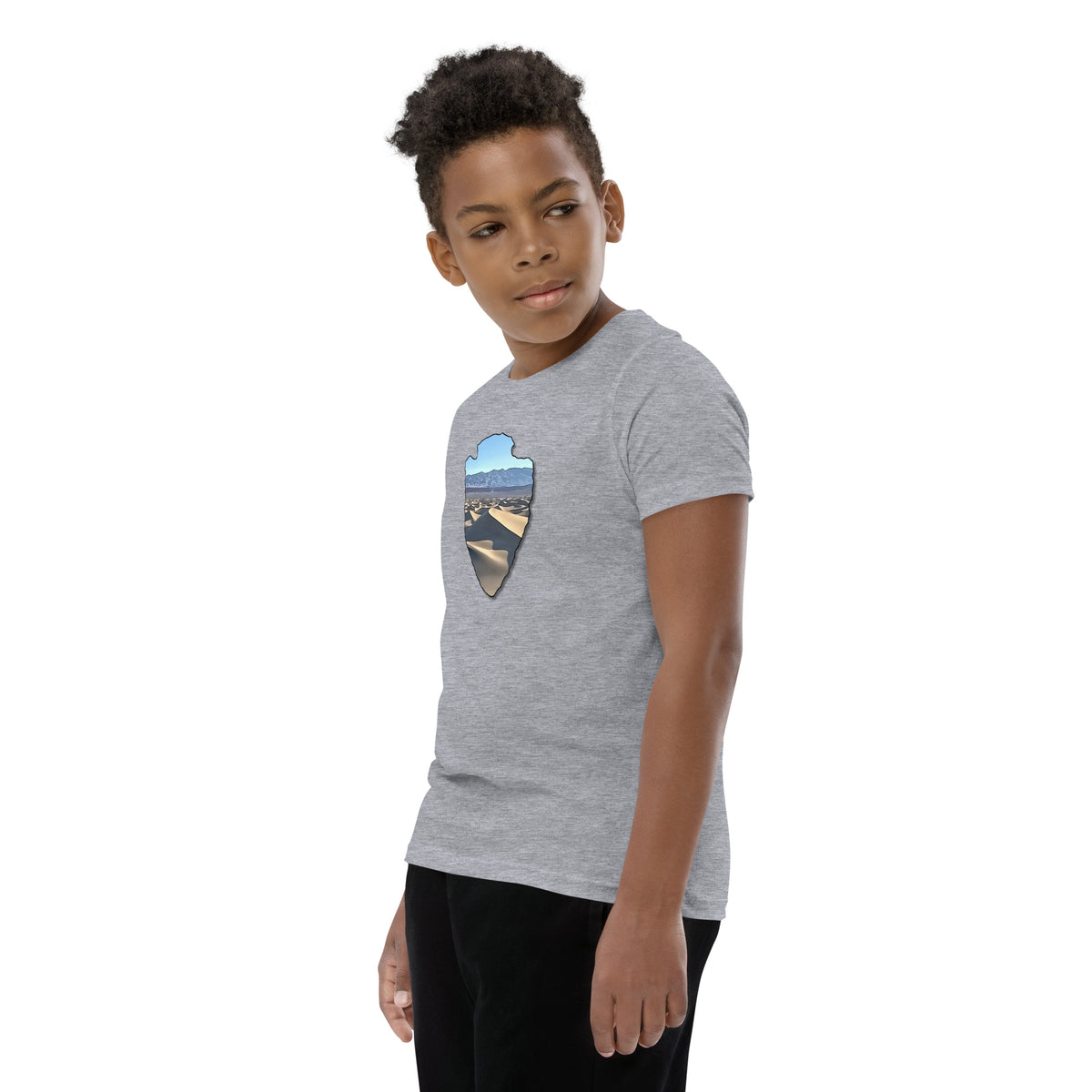Mesquite Flat Sand Dunes Arrowhead Youth Short Sleeve T-Shirt