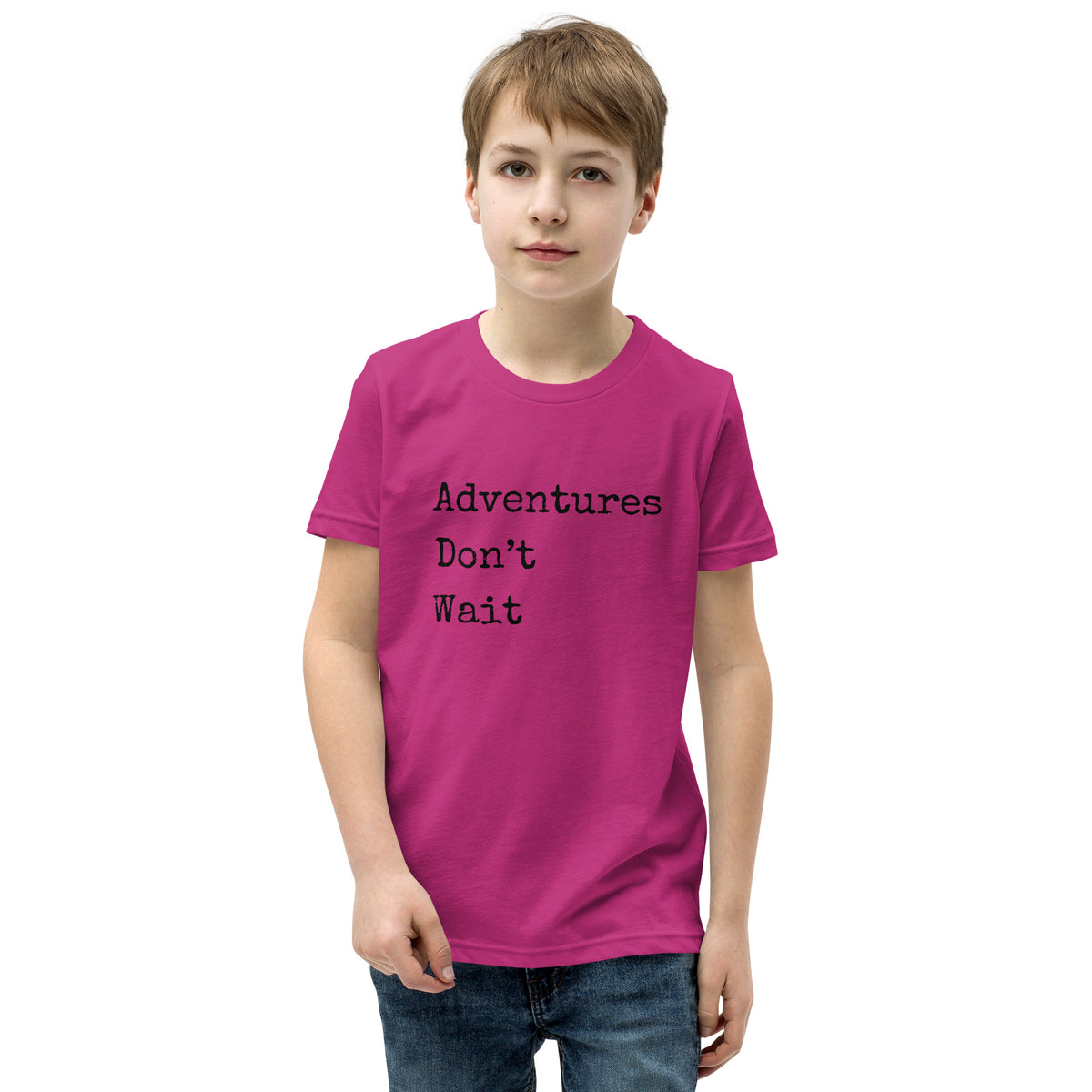 Adventures Don't Wait Youth Short Sleeve T-Shirt