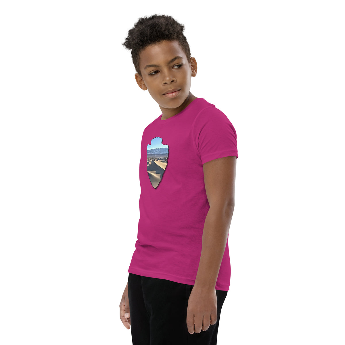 Mesquite Flat Sand Dunes Arrowhead Youth Short Sleeve T-Shirt