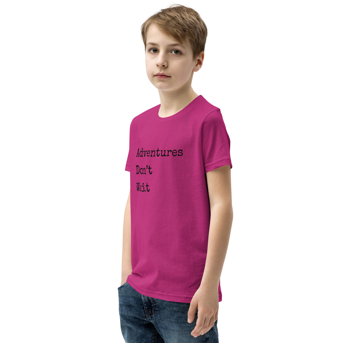 Adventures Don't Wait Youth Short Sleeve T-Shirt