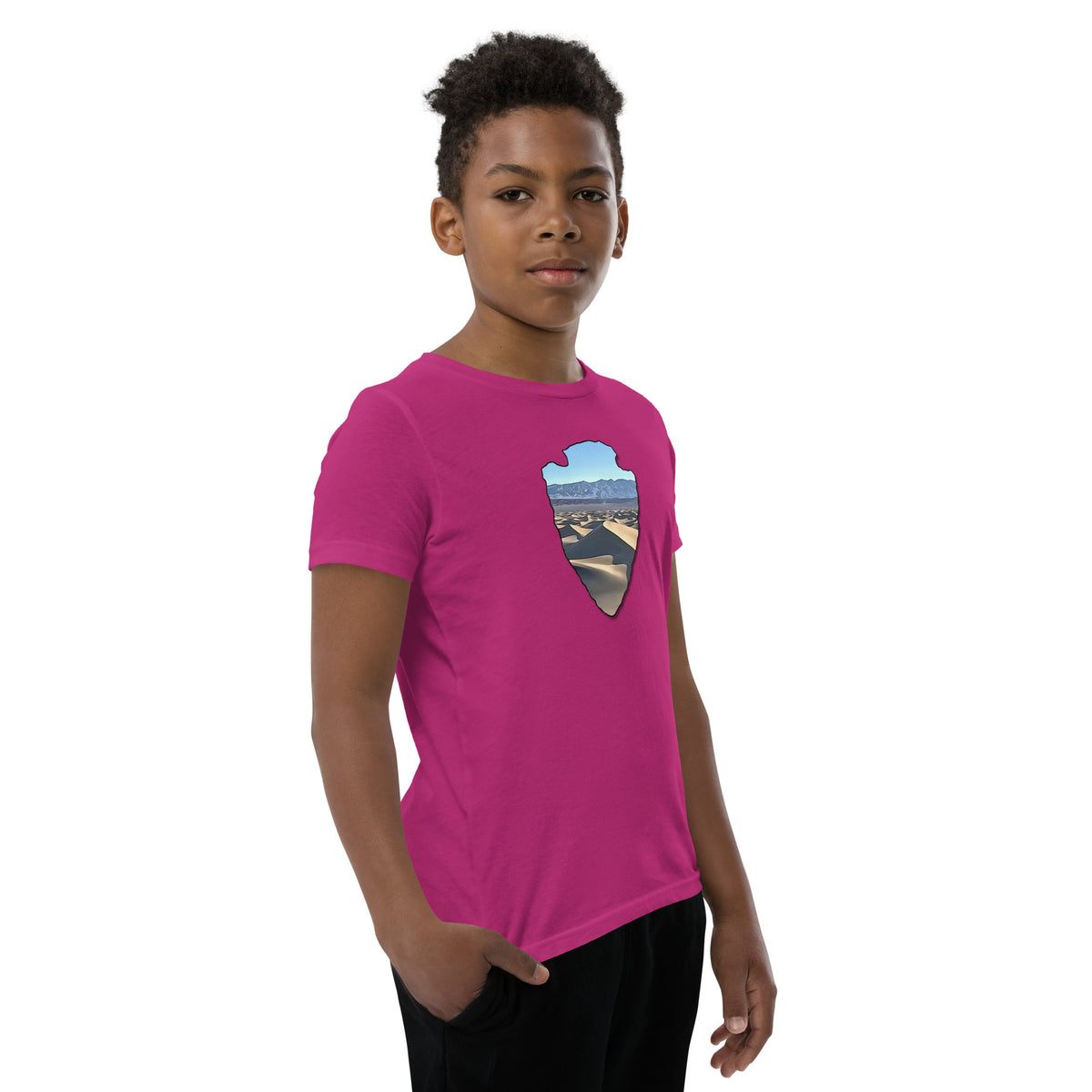 Mesquite Flat Sand Dunes Arrowhead Youth Short Sleeve T-Shirt