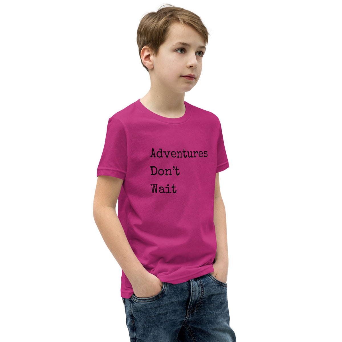 Adventures Don't Wait Youth Short Sleeve T-Shirt