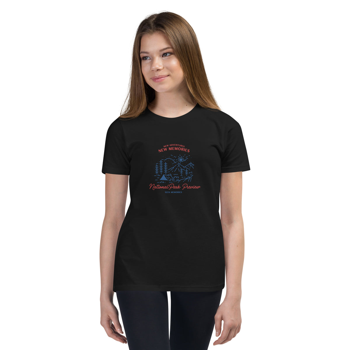 New Adventures New Memories Youth Short Sleeve T-Shirt