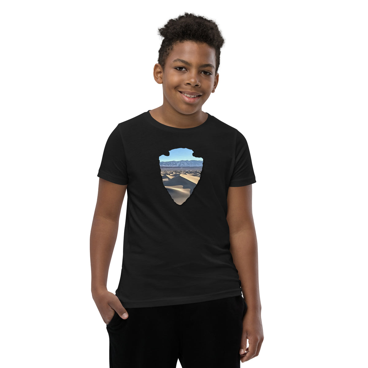 Mesquite Flat Sand Dunes Arrowhead Youth Short Sleeve T-Shirt