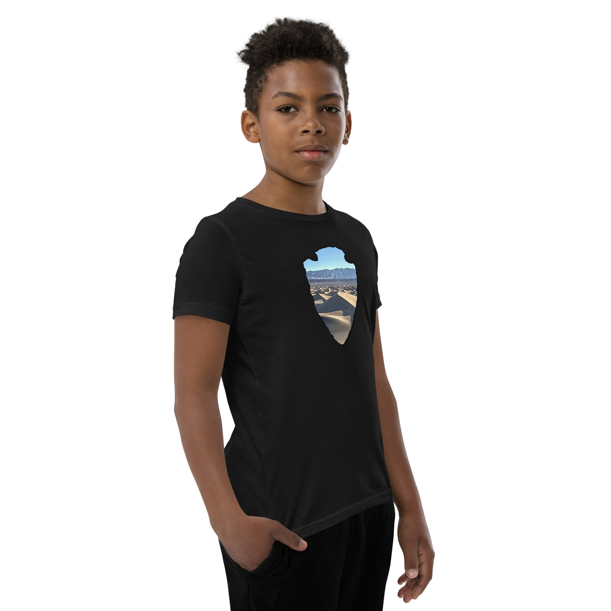 Mesquite Flat Sand Dunes Arrowhead Youth Short Sleeve T-Shirt