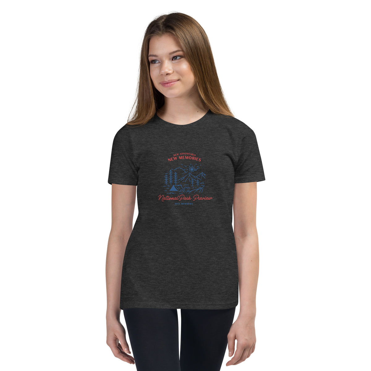 New Adventures New Memories Youth Short Sleeve T-Shirt