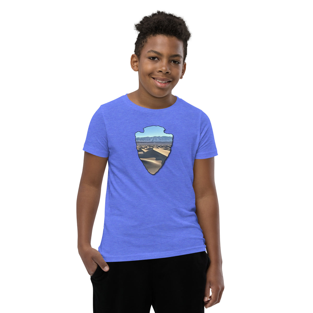 Mesquite Flat Sand Dunes Arrowhead Youth Short Sleeve T-Shirt