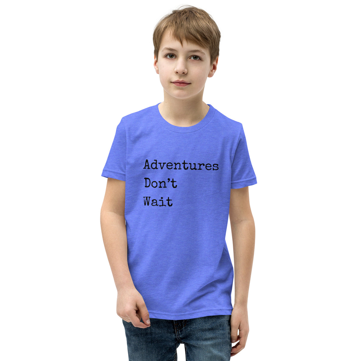 Adventures Don't Wait Youth Short Sleeve T-Shirt