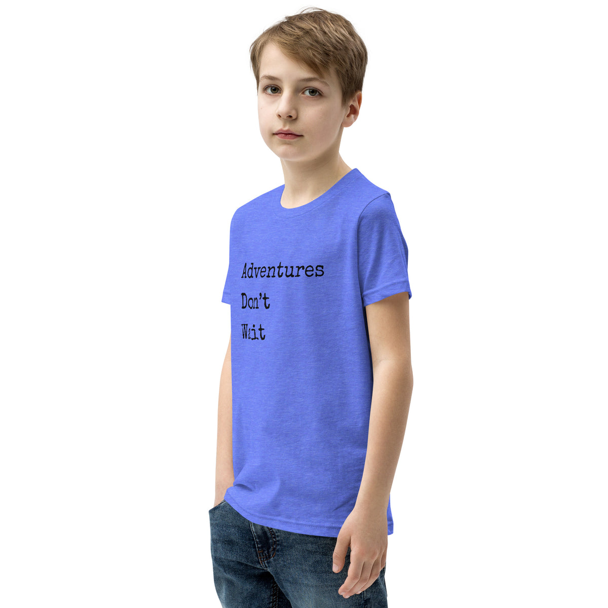 Adventures Don't Wait Youth Short Sleeve T-Shirt