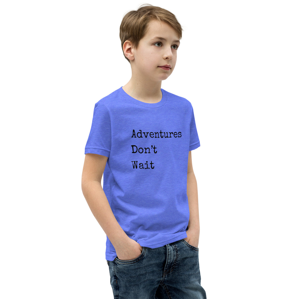 Adventures Don't Wait Youth Short Sleeve T-Shirt