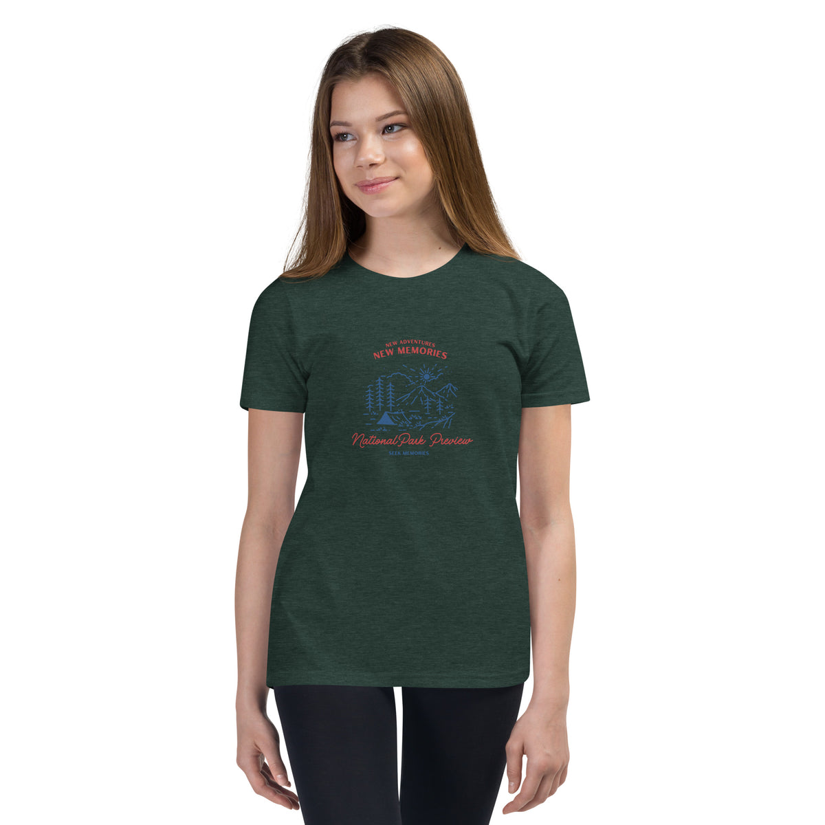 New Adventures New Memories Youth Short Sleeve T-Shirt