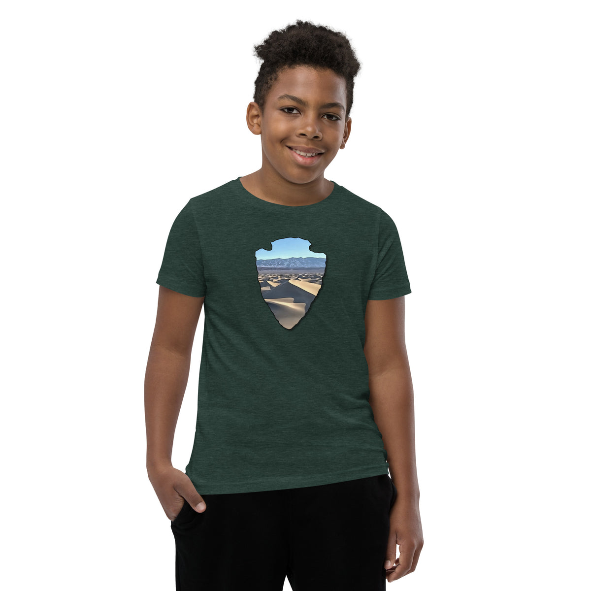 Mesquite Flat Sand Dunes Arrowhead Youth Short Sleeve T-Shirt