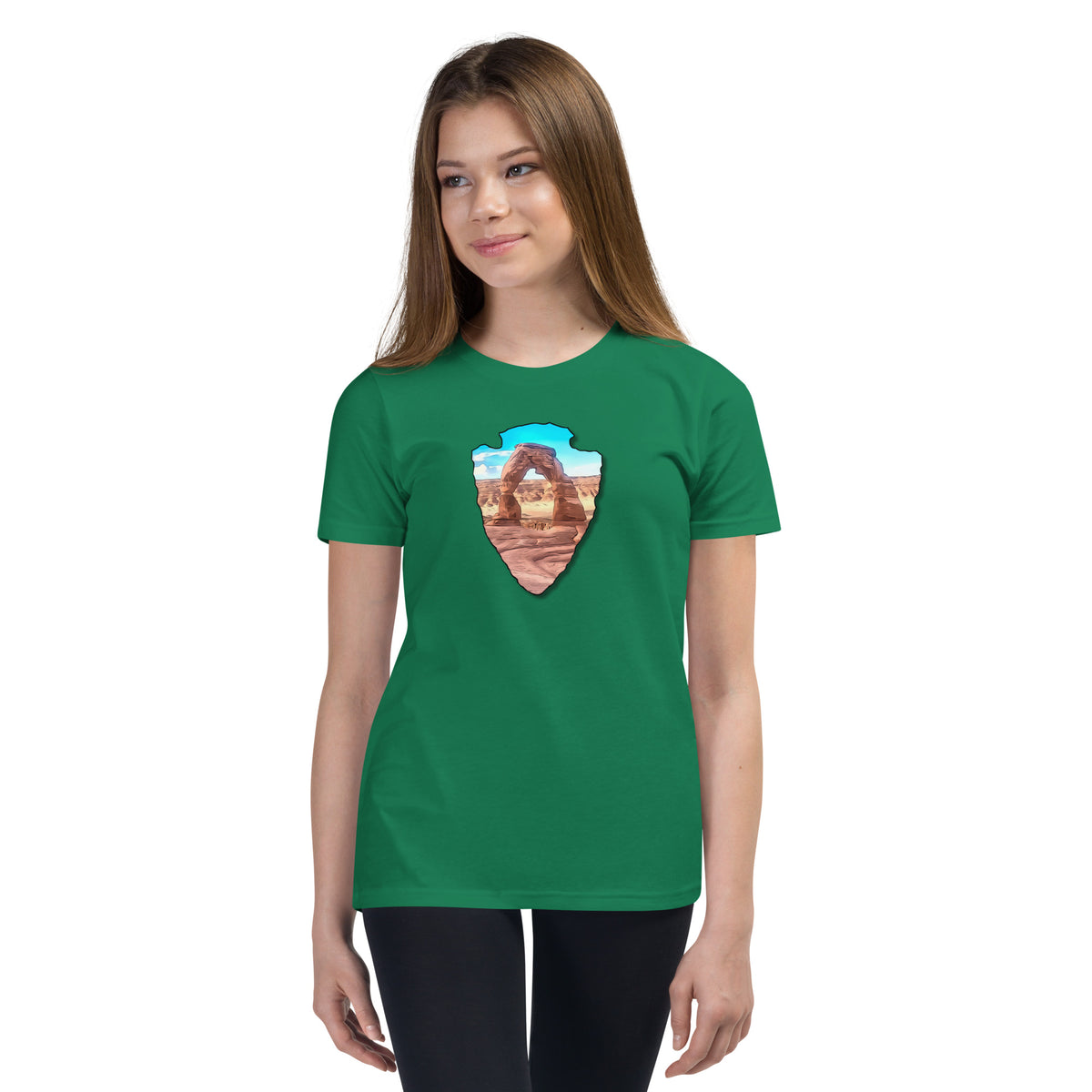 Delicate Arch Arrowhead Youth Short Sleeve T-Shirt