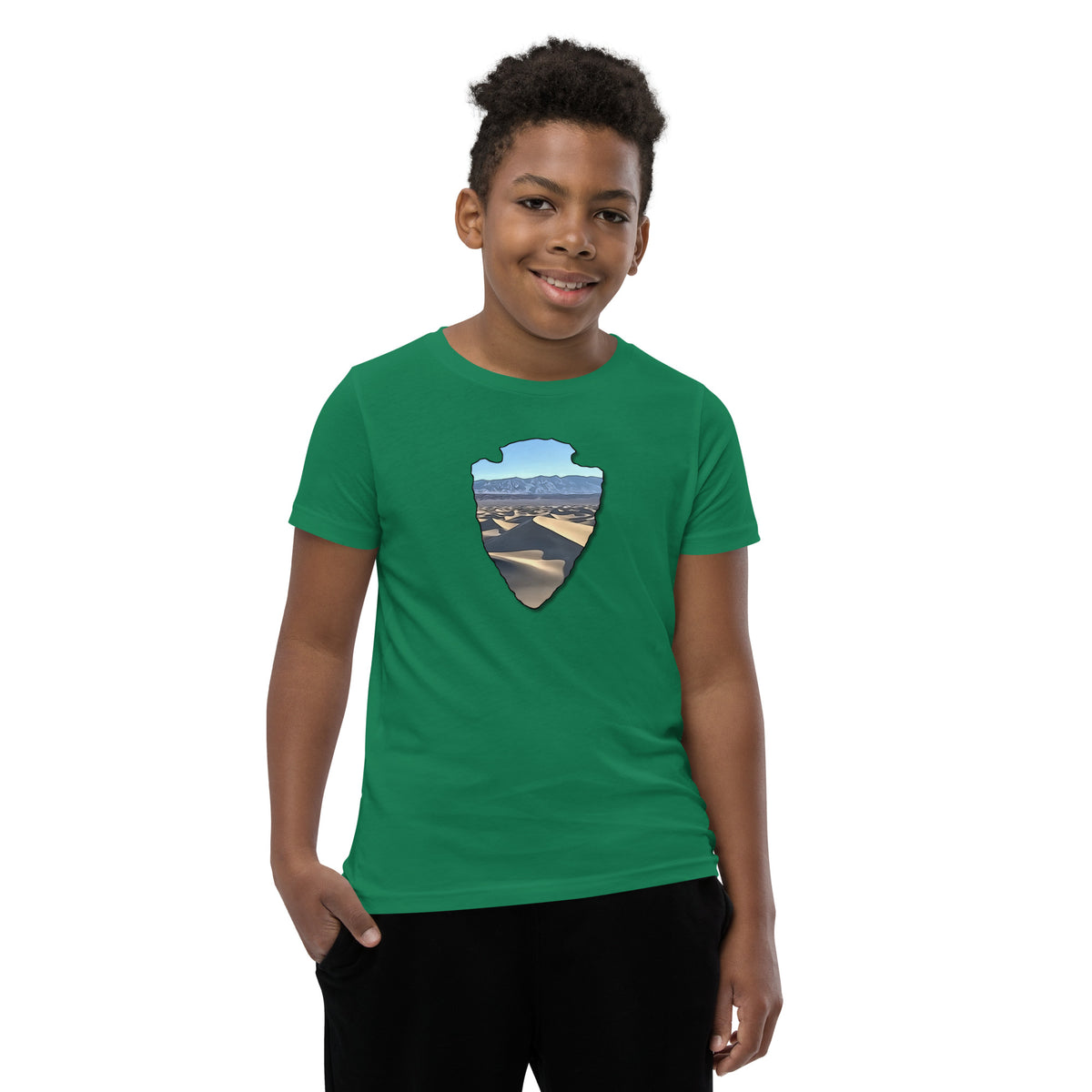 Mesquite Flat Sand Dunes Arrowhead Youth Short Sleeve T-Shirt