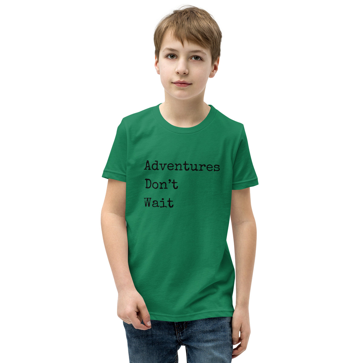Adventures Don't Wait Youth Short Sleeve T-Shirt