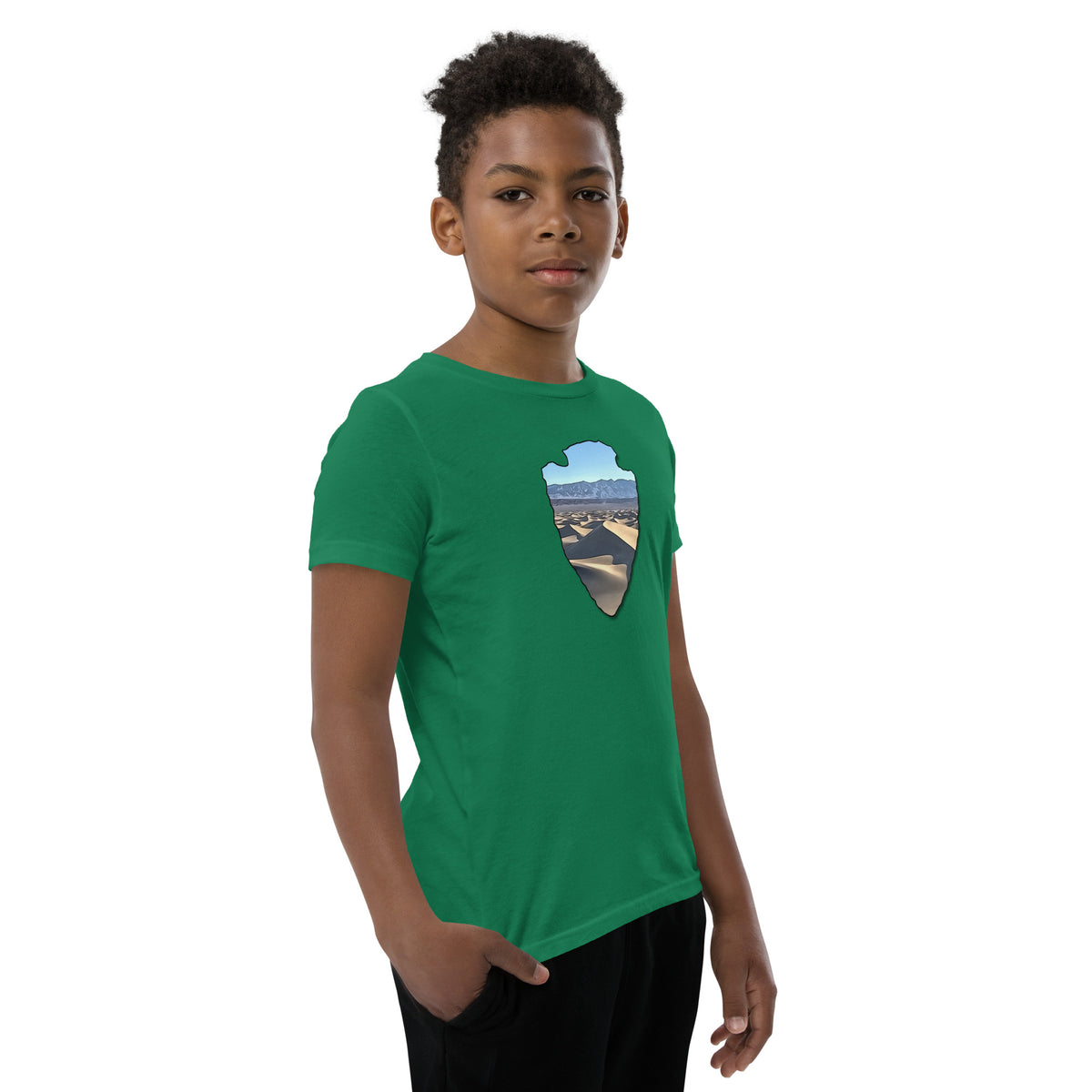 Mesquite Flat Sand Dunes Arrowhead Youth Short Sleeve T-Shirt