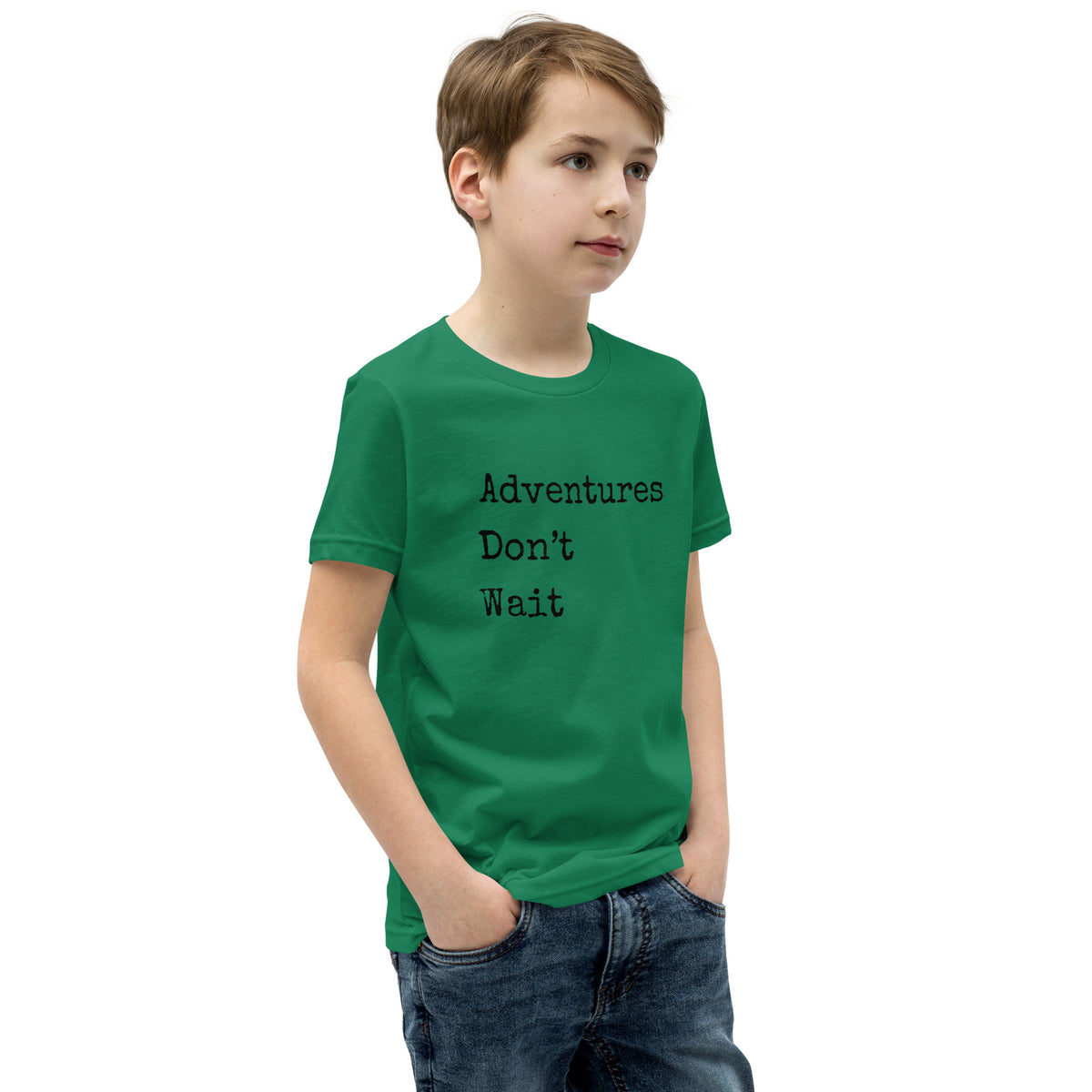 Adventures Don't Wait Youth Short Sleeve T-Shirt