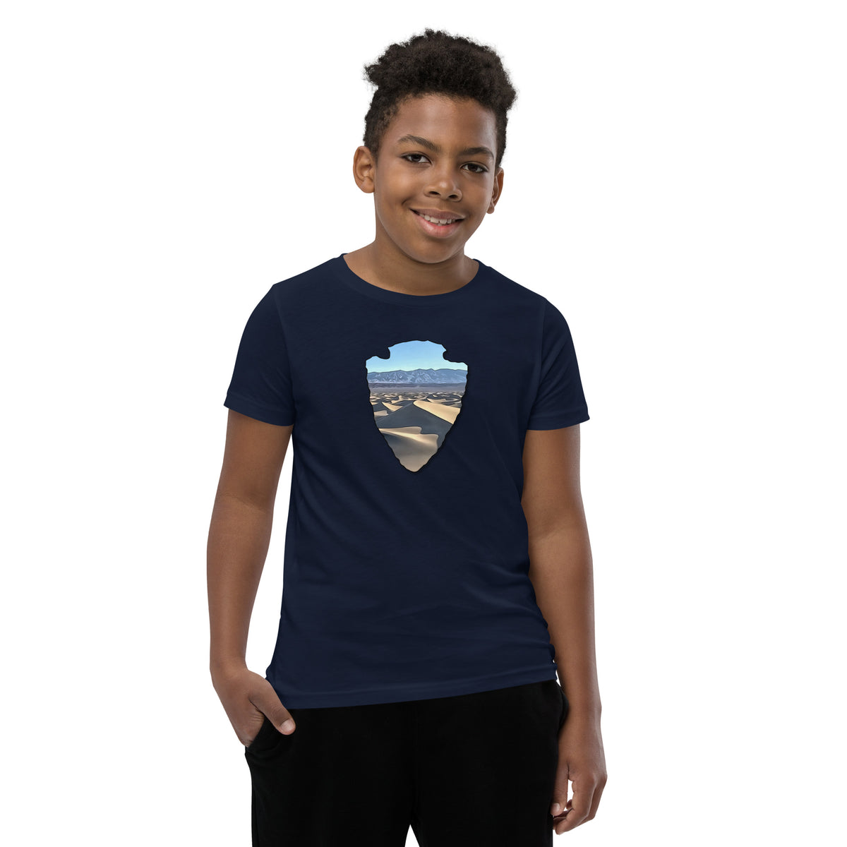 Mesquite Flat Sand Dunes Arrowhead Youth Short Sleeve T-Shirt