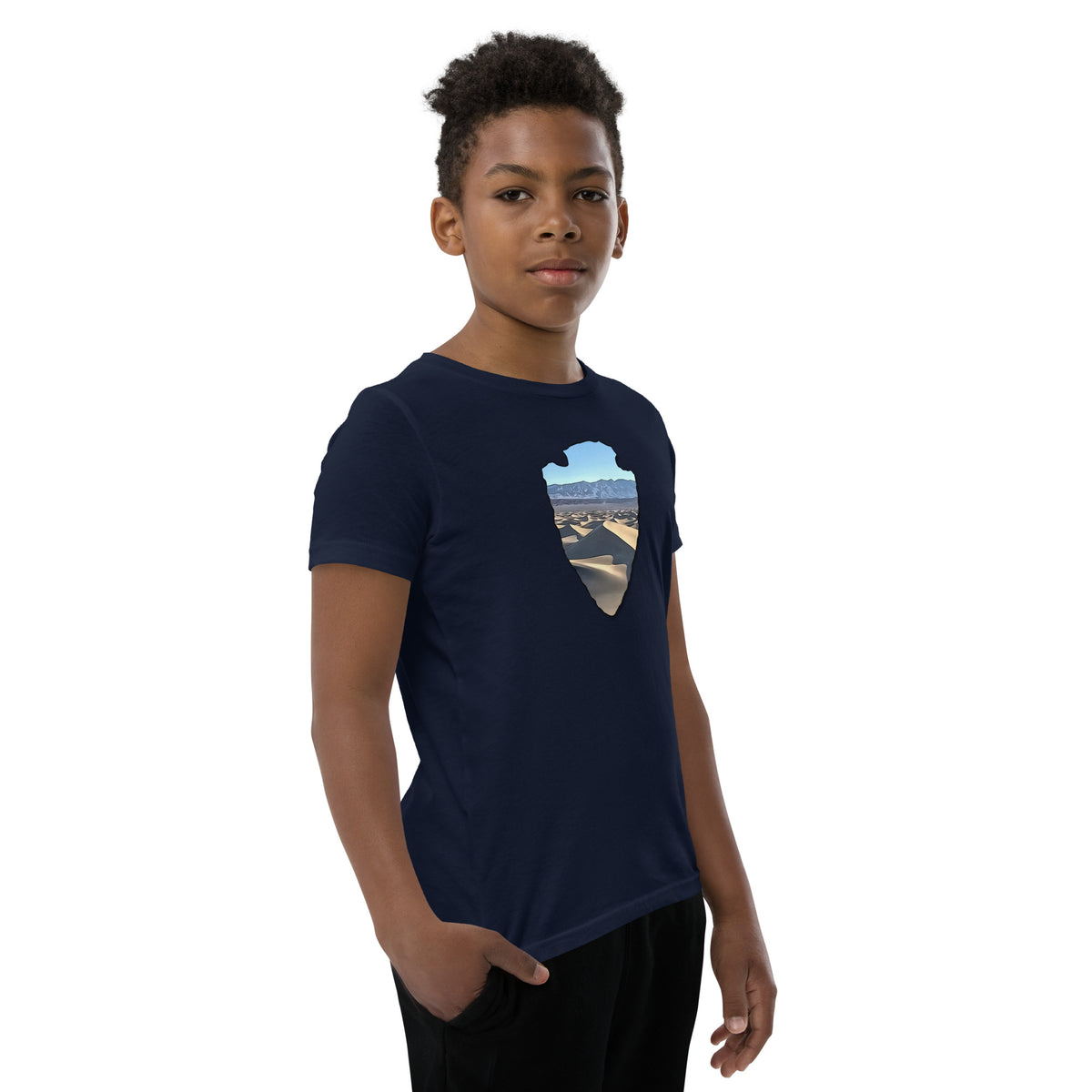 Mesquite Flat Sand Dunes Arrowhead Youth Short Sleeve T-Shirt