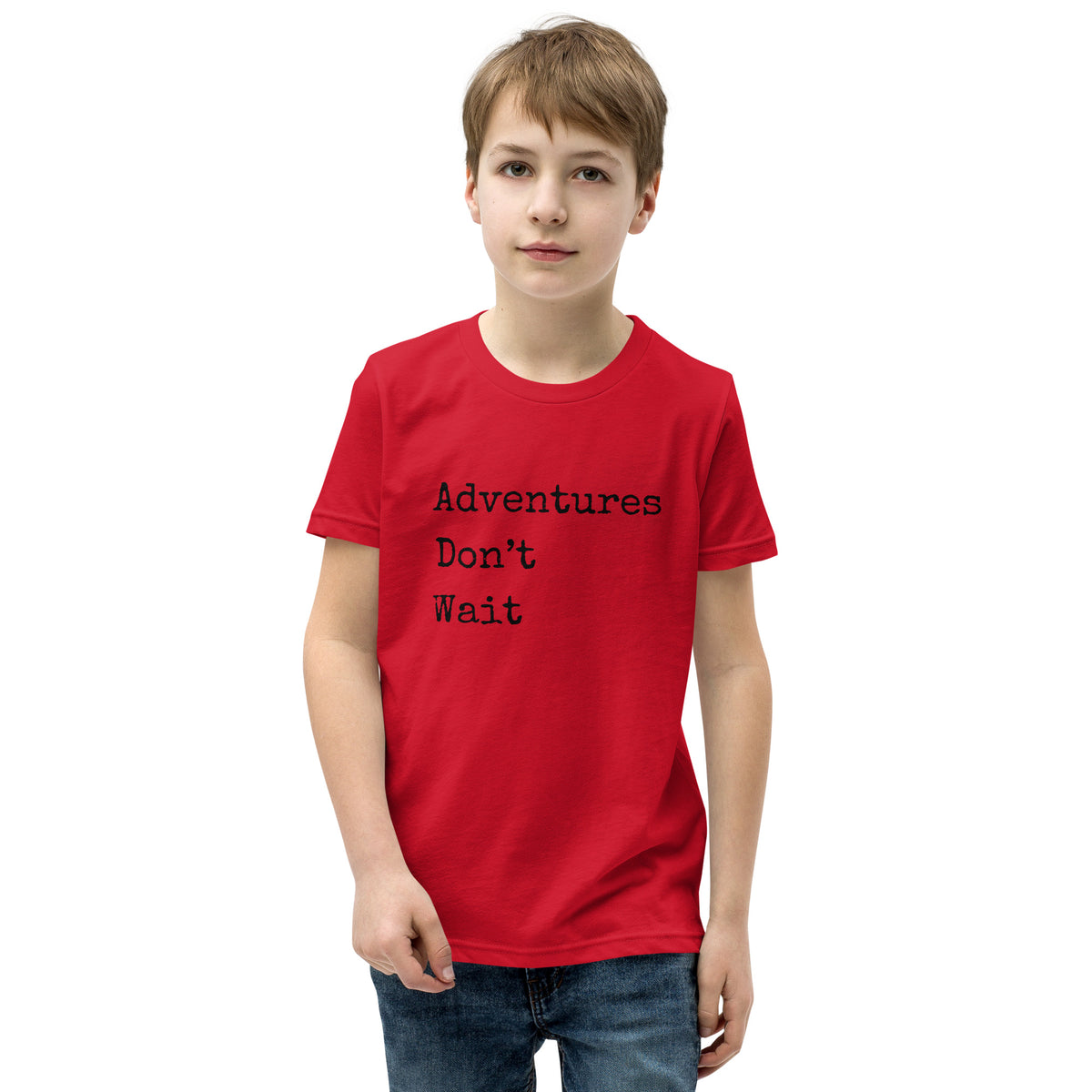 Adventures Don't Wait Youth Short Sleeve T-Shirt