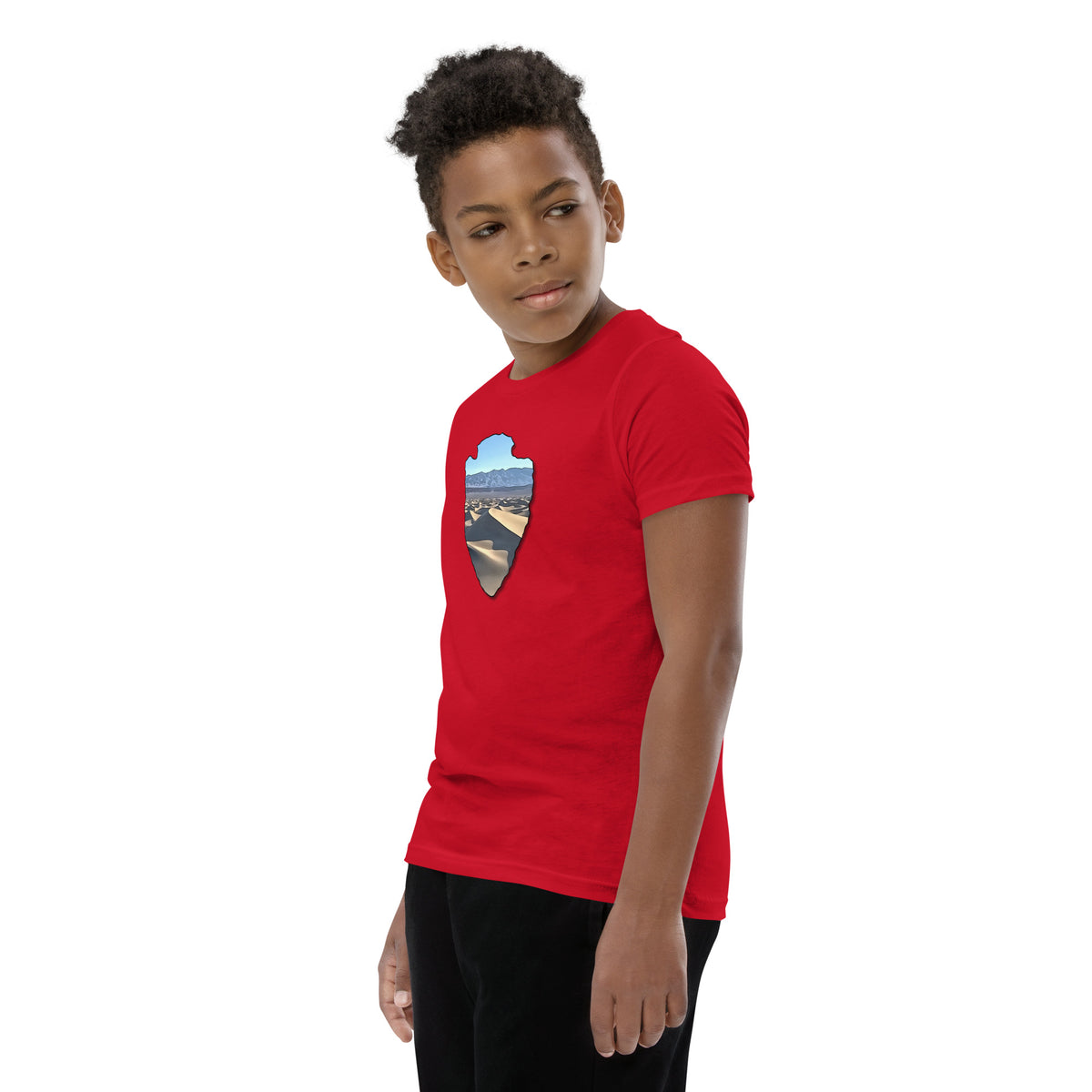 Mesquite Flat Sand Dunes Arrowhead Youth Short Sleeve T-Shirt