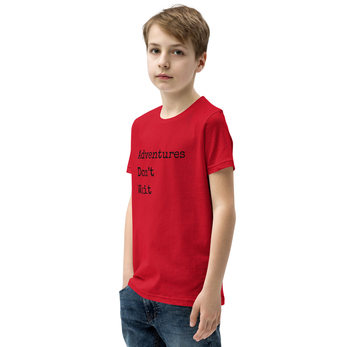 Adventures Don't Wait Youth Short Sleeve T-Shirt