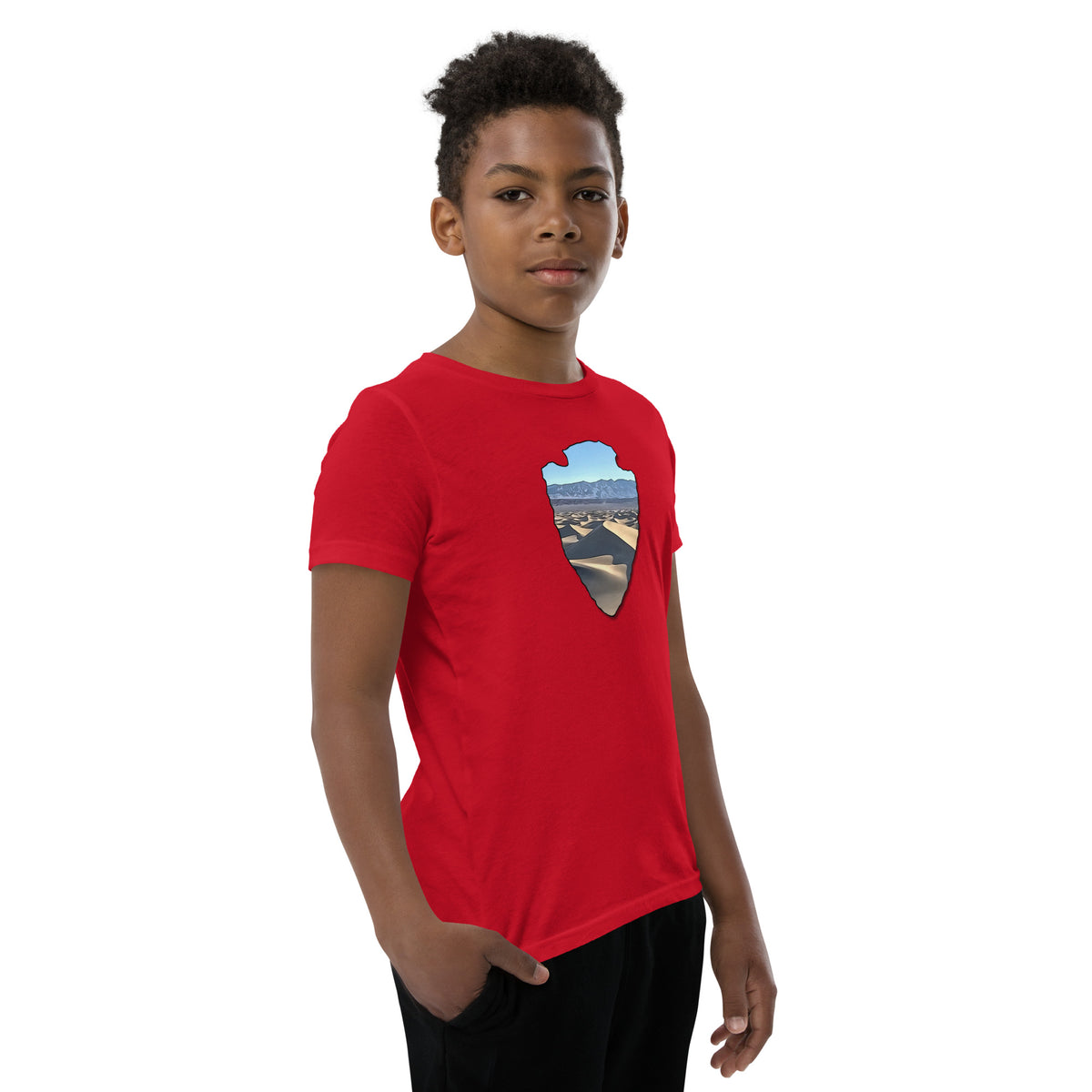 Mesquite Flat Sand Dunes Arrowhead Youth Short Sleeve T-Shirt
