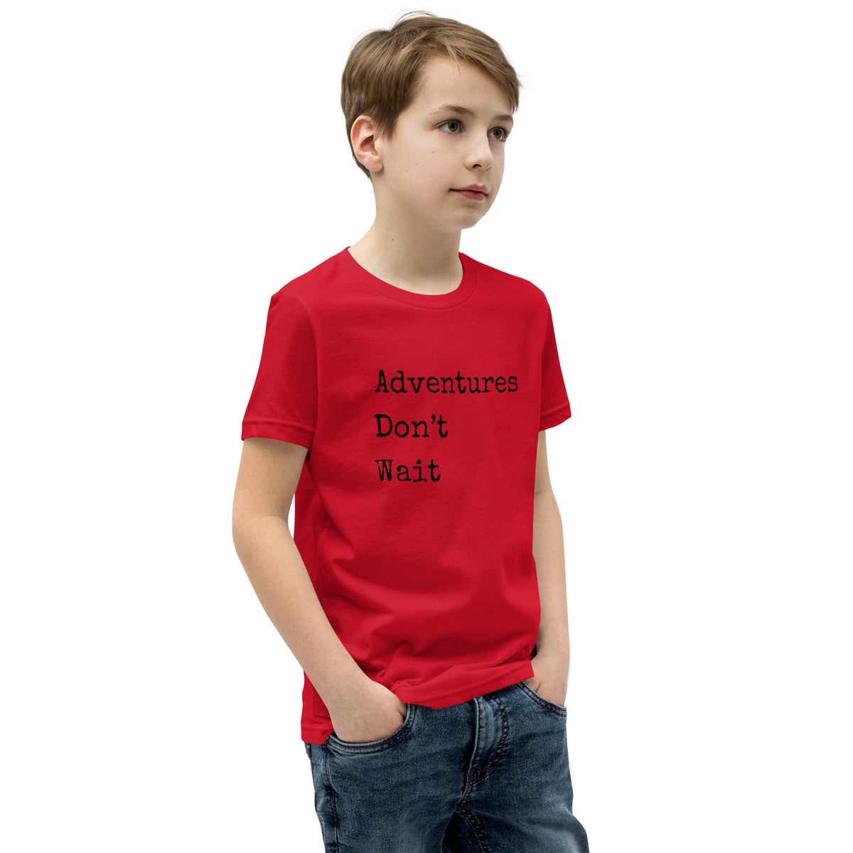 Adventures Don't Wait Youth Short Sleeve T-Shirt