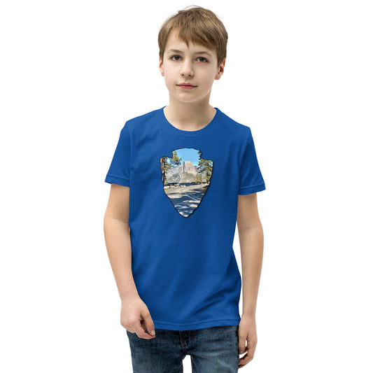 Road to Glacier Point Arrowhead Youth Short Sleeve T-Shirt