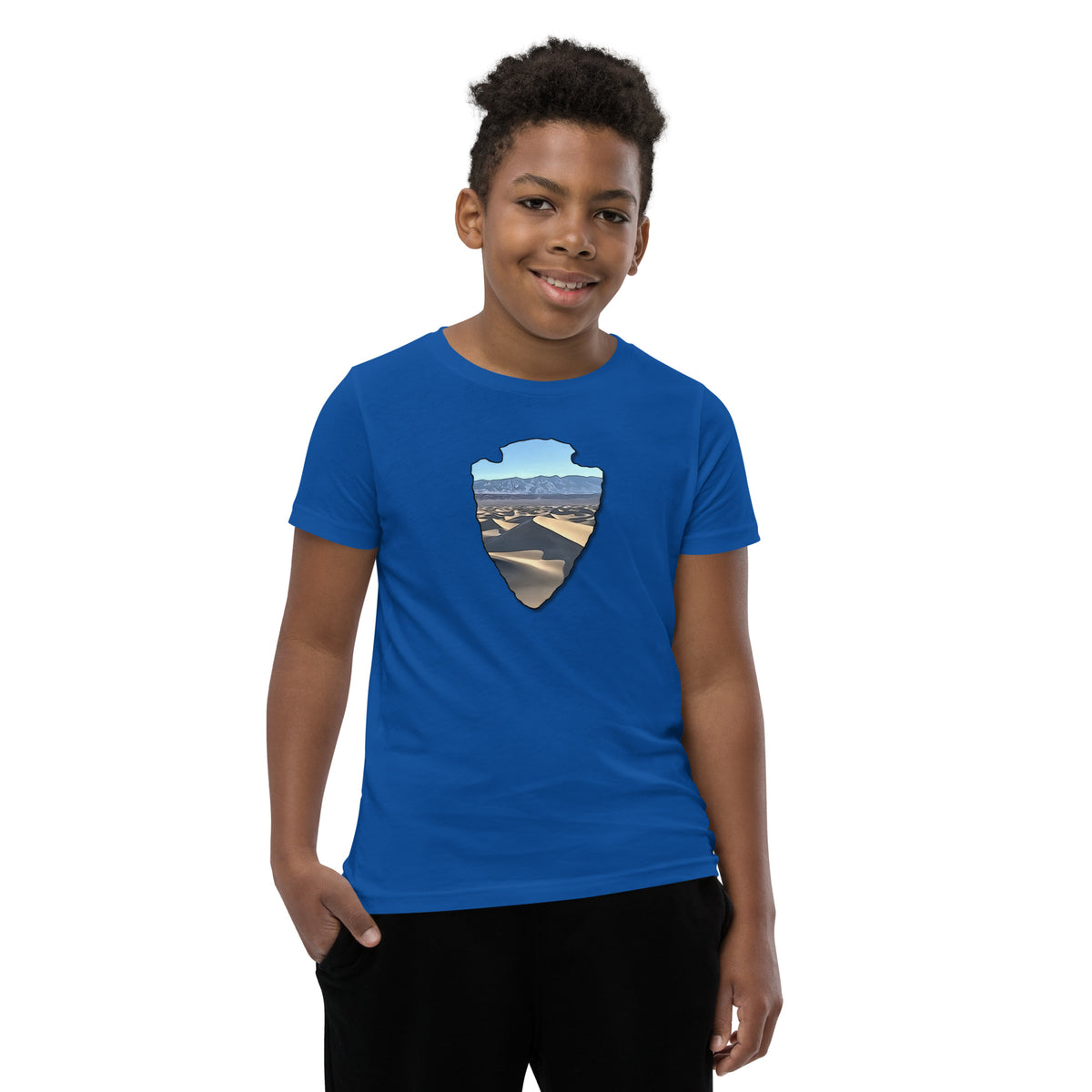 Mesquite Flat Sand Dunes Arrowhead Youth Short Sleeve T-Shirt
