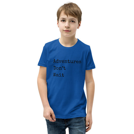 Adventures Don't Wait Youth Short Sleeve T-Shirt