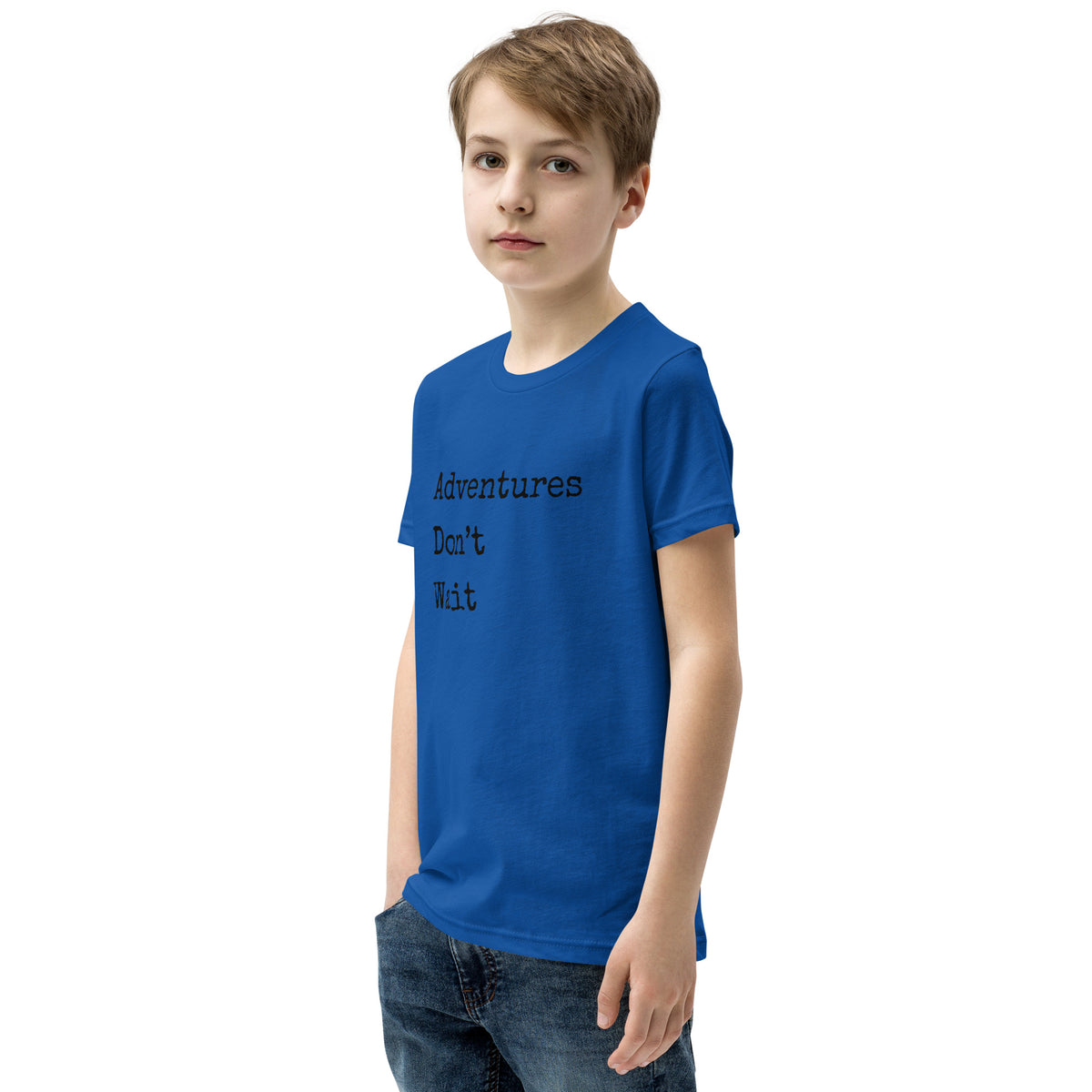 Adventures Don't Wait Youth Short Sleeve T-Shirt