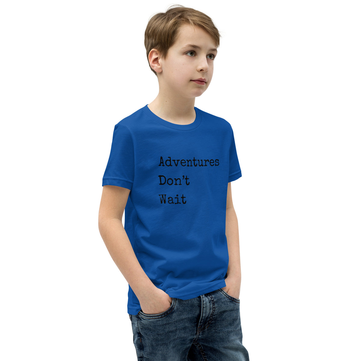 Adventures Don't Wait Youth Short Sleeve T-Shirt